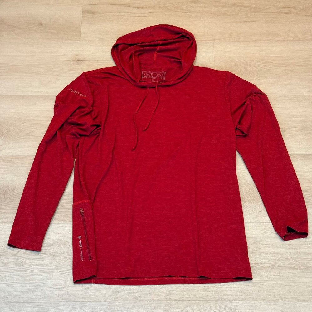 Anetik Low Pro Tech Hoody - Size L - Pyro Heathered Color